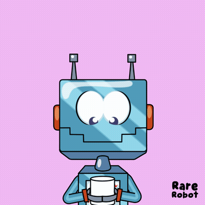 Rare Robot Cartoon Drawing GIF