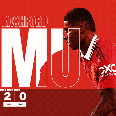 Rashford MU Ad Man In Red Jersey GIF
