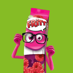 Raspberry Fritt Mascot GIF