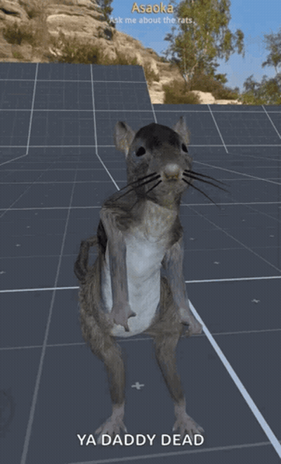 Rat With Ya Daddy Dead Text GIF