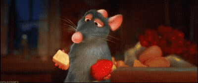 Ratatouille Rat Eating Sausage Sandwich GIF