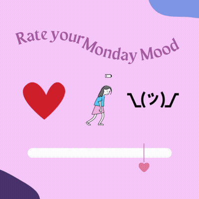 Rate Your Monday Mood Pink Background