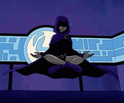 Raven Levitating Meditation GIF