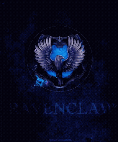 Ravenclaw Emblem Blue Background GIF