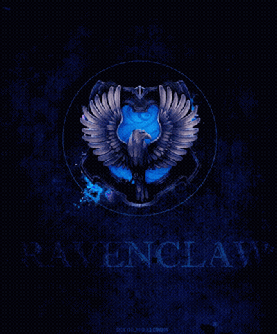 Ravenclaw Emblem On Dark Blue Background GIF