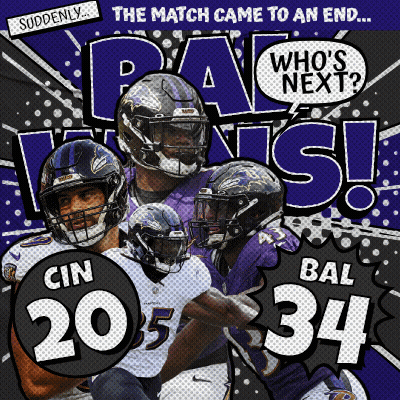 Ravens Football Ad Saying Match Ended Who's Next GIF