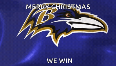 Ravens Logo Merry Christmas We Win GIF