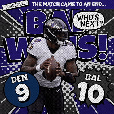 Ravens Player Holding Football Purple Background Came To An End GIF