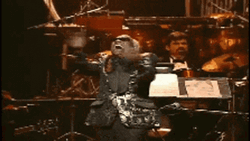 Ray Charles Hugs Self GIF