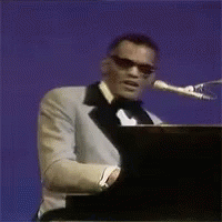 Ray Charles Singing And Playing Piano GIF