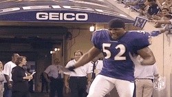 Ray Lewis Energetically Dancing GIF