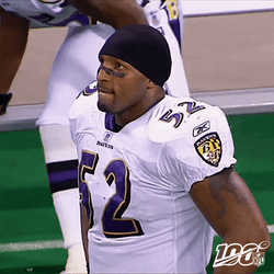 Ray Lewis Kneeling Down GIF