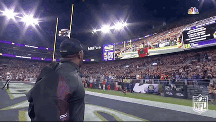 Ray Lewis Shouting In Middle Field GIF