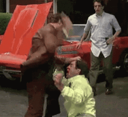 Ray Liotta Punching Movie Scene Goodfellas GIF