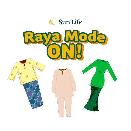 Raya Mode Sun Life Advertisement Sticker