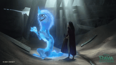 Raya The Last Dragon Girl And Dragon GIF