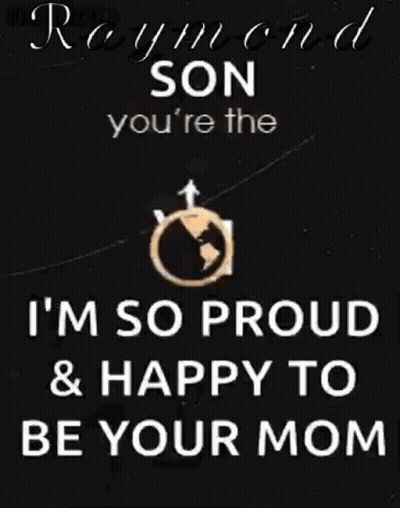 Raymond Son You're The World To Me Poster GIF