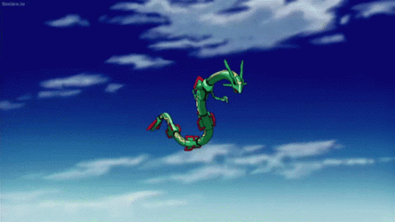 Rayquaza Versus Deoxys GIF