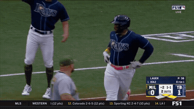 Rays Baseball Player On Field GIF