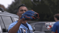 Rays Baseball Player Throws Ball Lefty Hand GIF