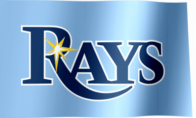 Rays Logo On Blue With Star GIF