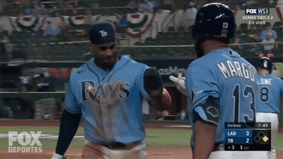 Rays Player Surrounded By Emojis Says Be Quiet Casual I Literally Invented The Slutter GIF