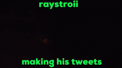 Raystroii Making Tweets In Green Letters GIF