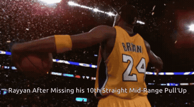 Rayyan After Missing His 10Th Straight Mid Range Pull ' Up ' GIF