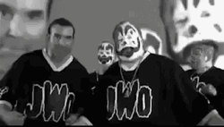Razor Ramon And Clown Face GuyWearing JWO GIF