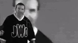 Razor Ramon Wearing JWO Shirt GIF