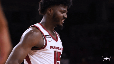 Razorbacks Player Beating His Chest GIF