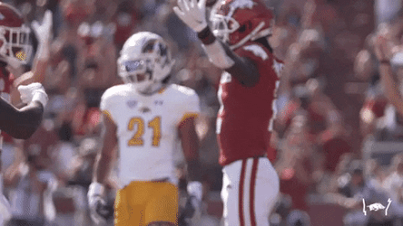 Razorbacks Player Group Hugged GIF