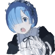 Re:Zero Rem Maid Blue Hair Sticker