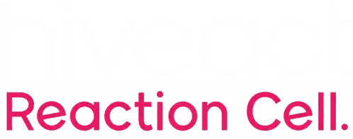 Reaction Cell Text In Pink Sticker