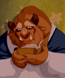 Reading Is Fundamental Beast Reading GIF