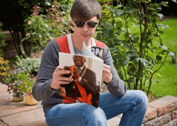 Reading Is Fundamental Man Reading In Park GIF