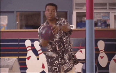 Reading Rainbow LeVar Burton Playing Bowling GIF