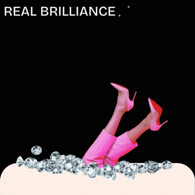 Real Brilliance Redesign Status Leave Diamonds Behind Poster GIF