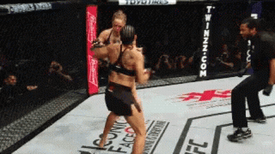 Real Champion Woman In Boxing Ring GIF