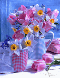 Real Floral Colorful Aesthetic Mugs GIF