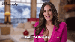 Real Housewives Beautiful Meredith Marks Hashtag Blessed GIF