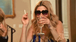 Real Housewives Drinking With Sunglasses GIF