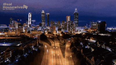 Real Housewives Out Of Context Aerial City At Night GIF