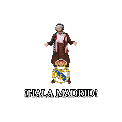 Real Madrid Logo With Red Crown Sticker