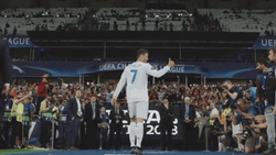 Real Madrid Ronaldo Crowd Engagement GIF