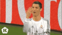 Real Madrid Ronaldo Happy Face GIF