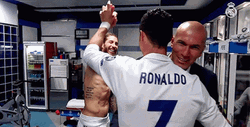 Real Madrid Ronaldo On Locker Room GIF