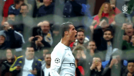 Real Madrid Ronaldo Upset Scream GIF