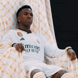 Real Madrid Vinicius Junior Photoshoot GIF