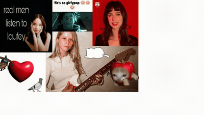 Real Men Listen To Laufey Collage GIF